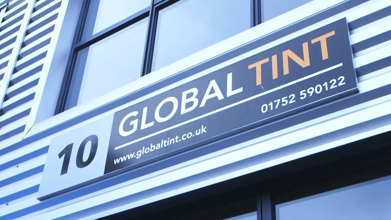 The Global Tint sign above the head office unit