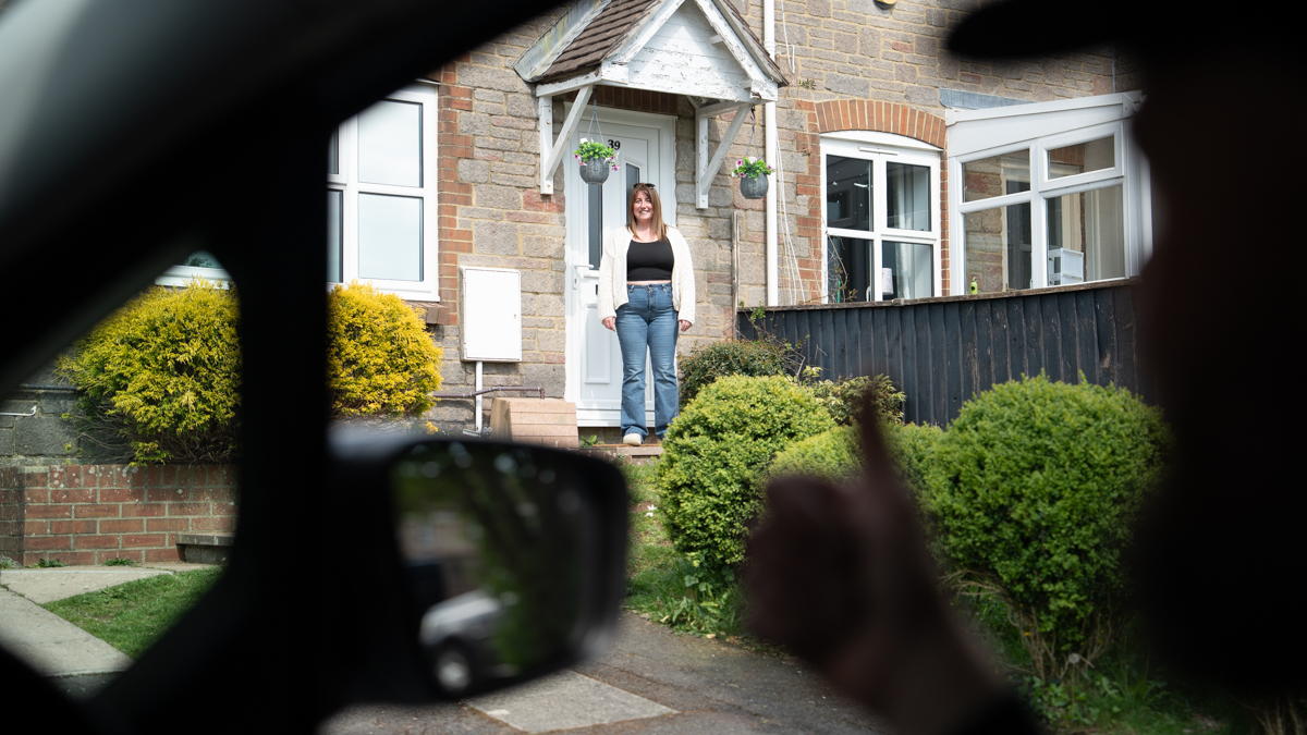 A Global Tint installer at work