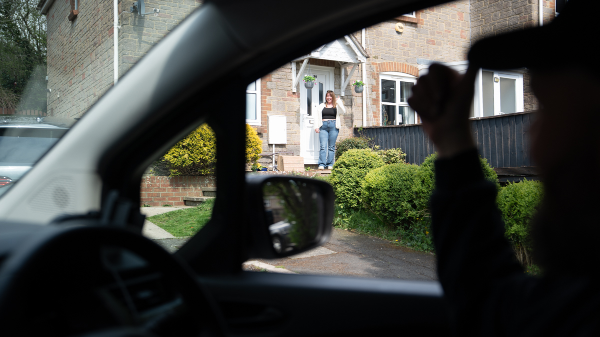 A Global Tint installer at work