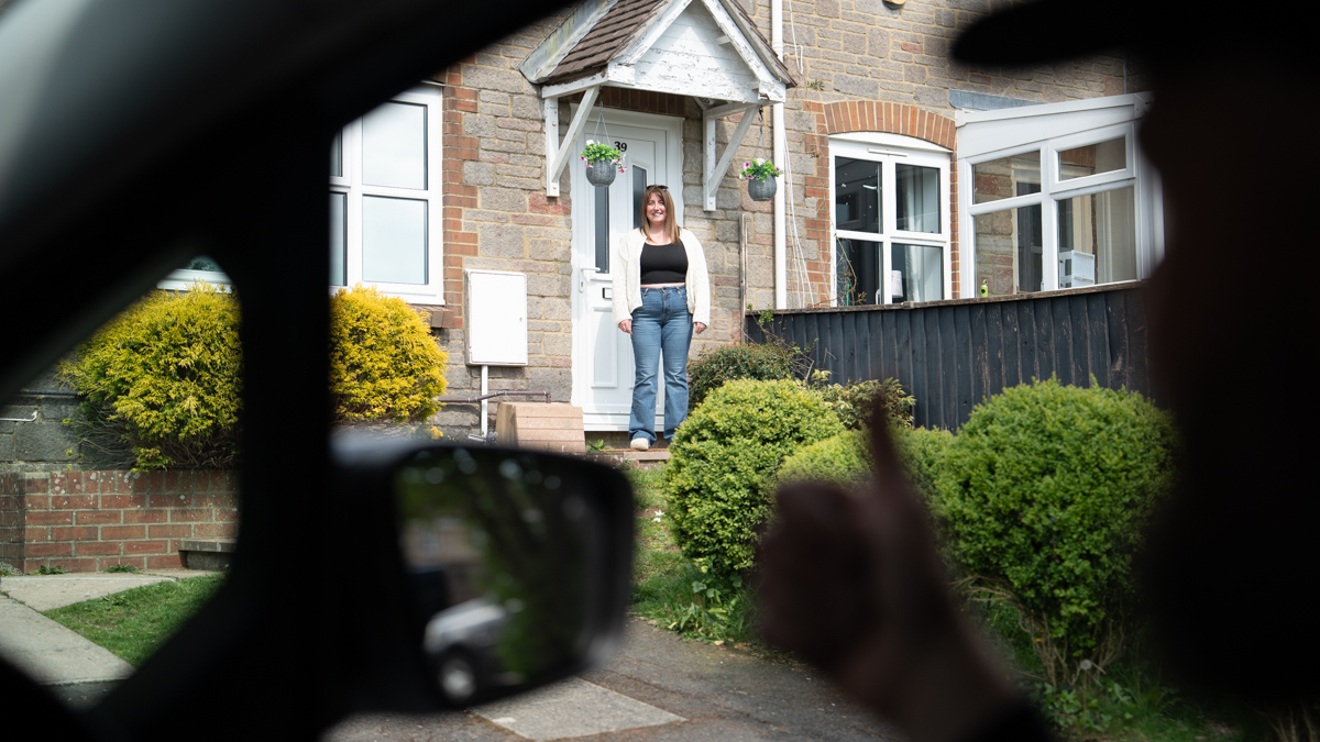 A Global Tint installer at work