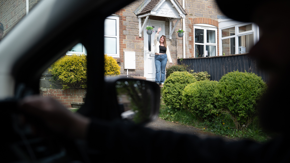 A Global Tint installer at work