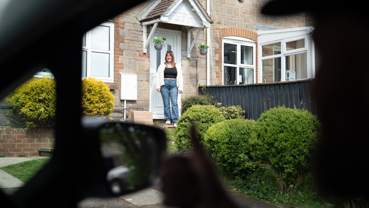 A Global Tint installer at work